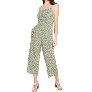 Old Navy Green Floral Jumpsuit